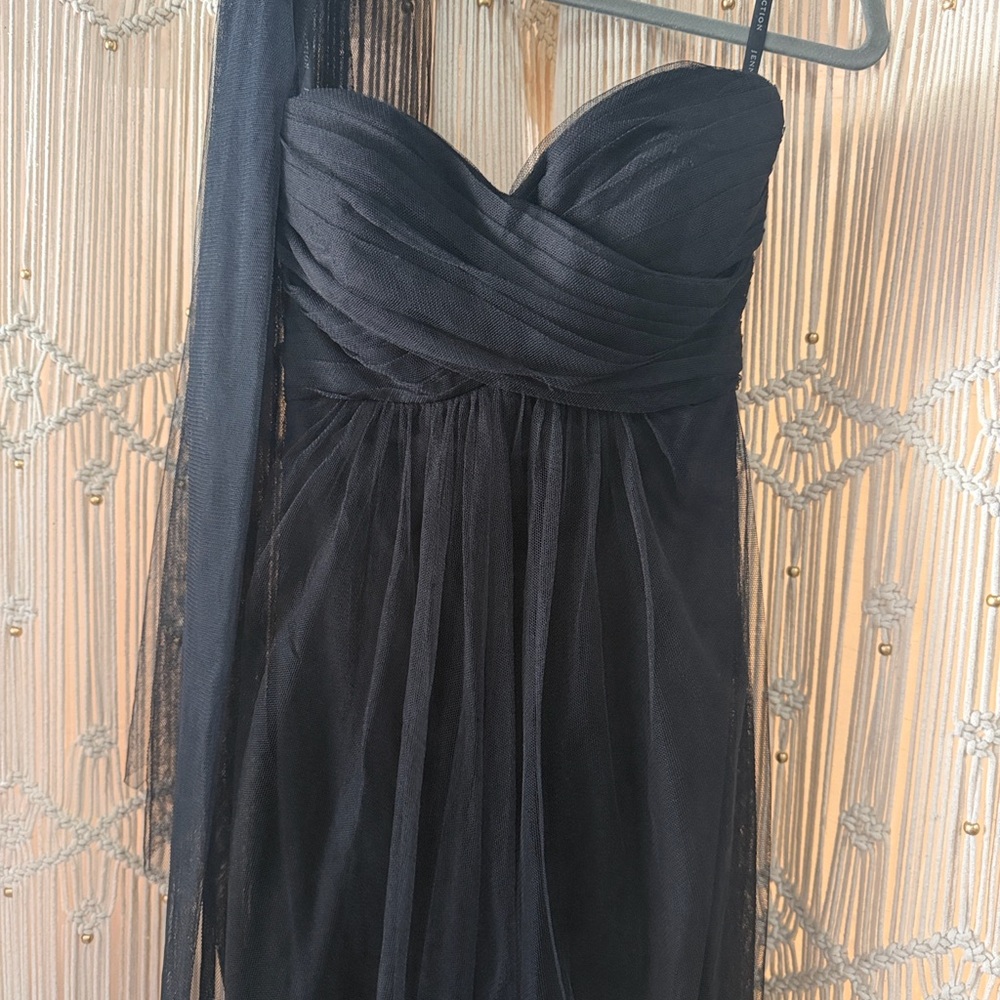 Jenny Yoo Black Strapless Dress